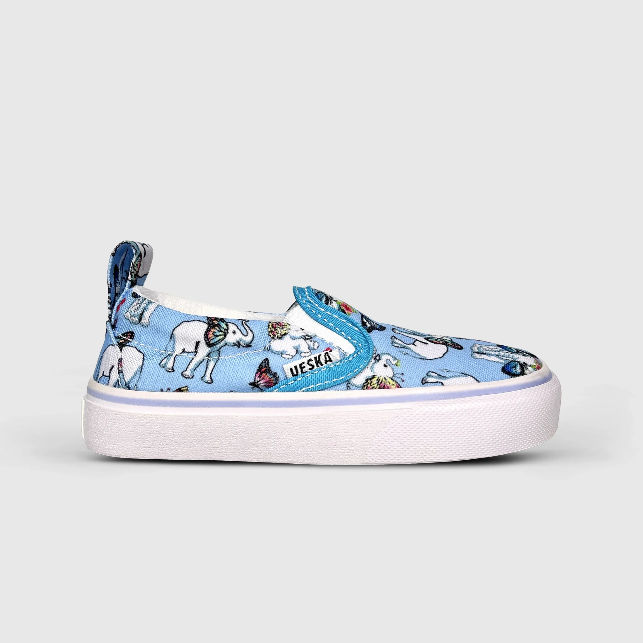 Slip On Butterfly Elephant Blue