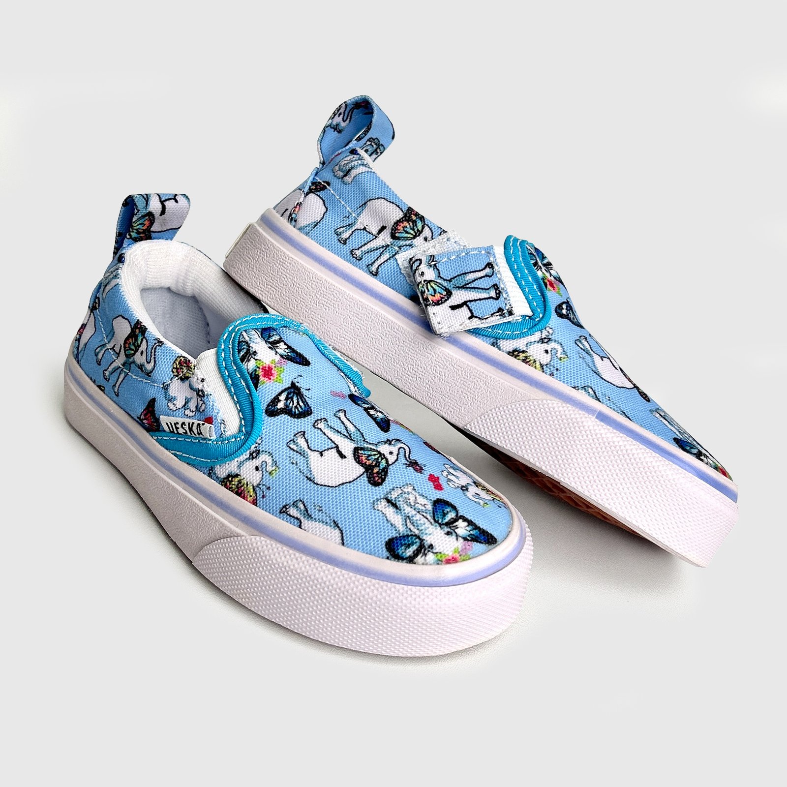 Slip On Butterfly Elephant Blue
