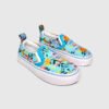 Slip On Floral Shark Aqua